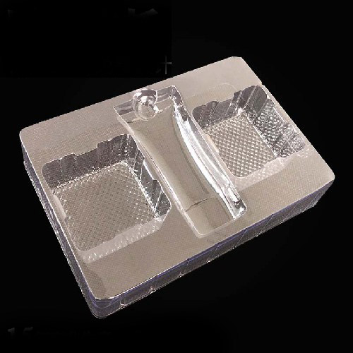 Custom transparent PET gift box blister inner trays for hardware tools, transparent pit box linings, cosmetic blister trays